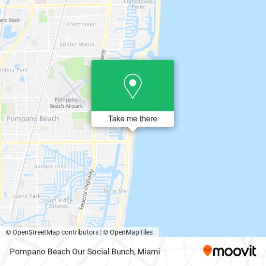 Mapa de Pompano Beach Our Social Bunch