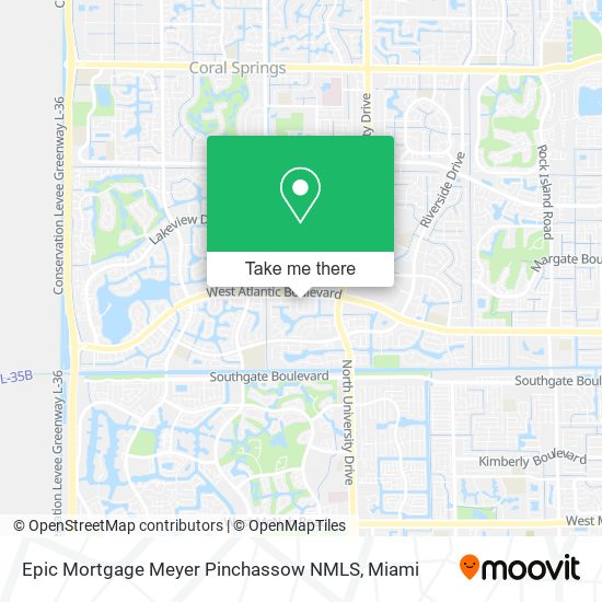 Mapa de Epic Mortgage Meyer Pinchassow NMLS