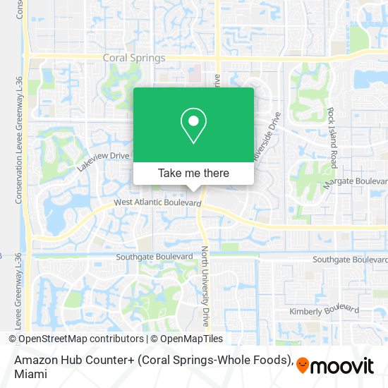 Amazon Hub Counter+ (Coral Springs-Whole Foods) map