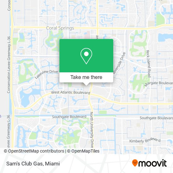 Sam's Club Gas map