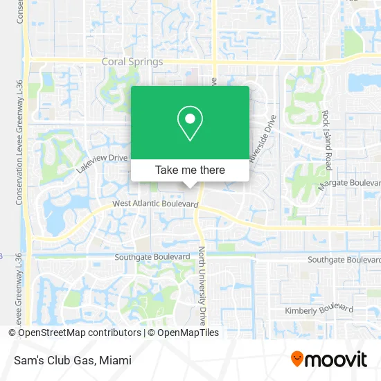 Sam's Club Gas map