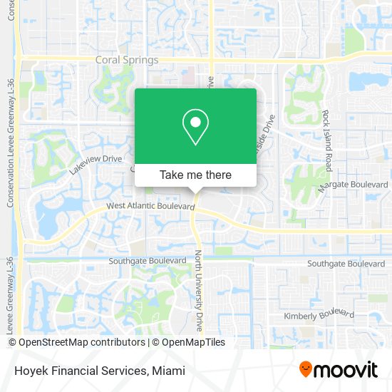 Mapa de Hoyek Financial Services