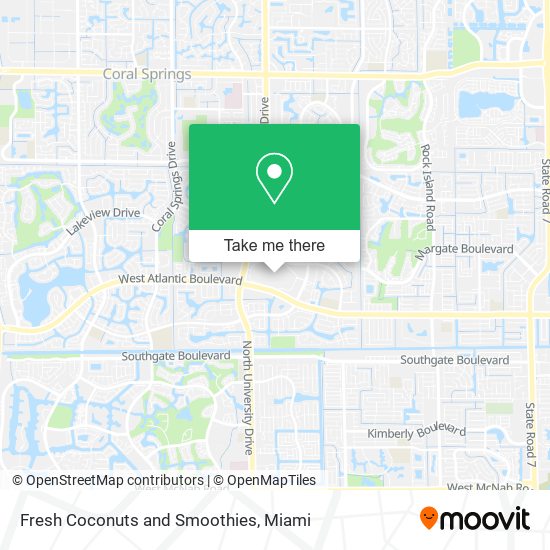 Fresh Coconuts and Smoothies map