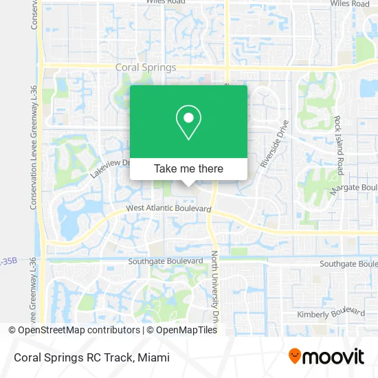 Mapa de Coral Springs RC Track