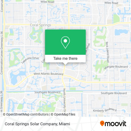 Coral Springs Solar Company map