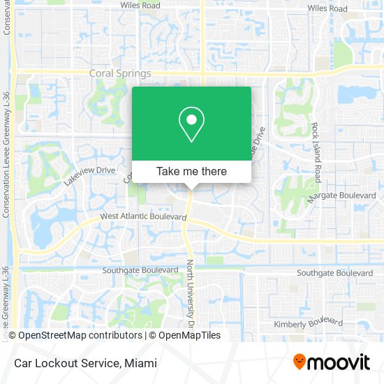 Mapa de Car Lockout Service