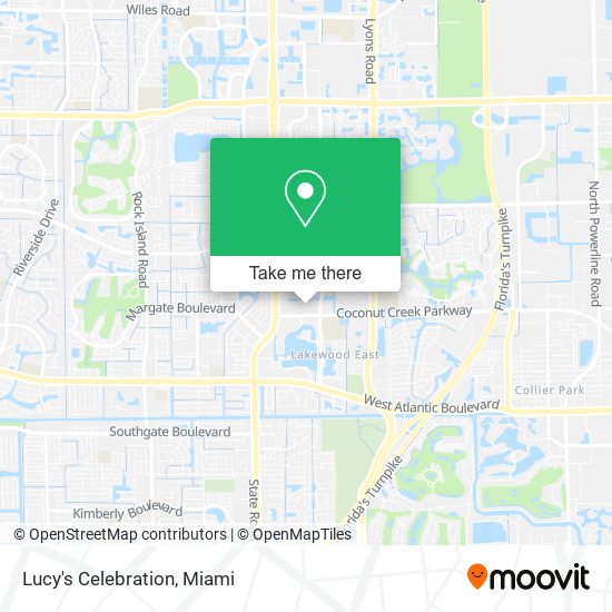 Lucy's Celebration map
