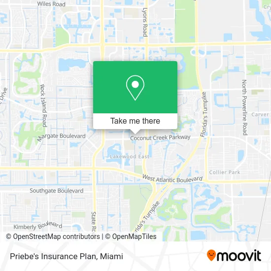 Priebe's Insurance Plan map