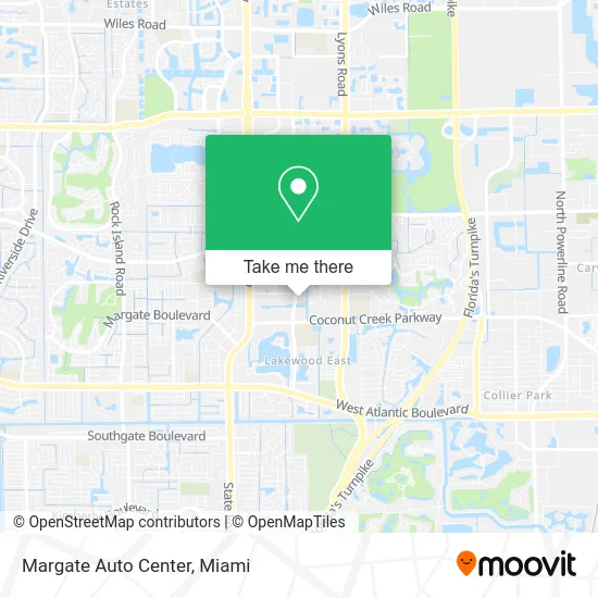 Margate Auto Center map