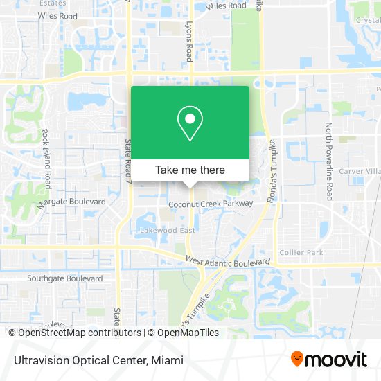 Ultravision Optical Center map