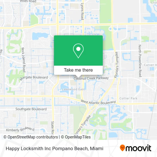 Happy Locksmith Inc Pompano Beach map