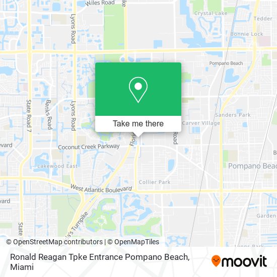 Mapa de Ronald Reagan Tpke Entrance Pompano Beach