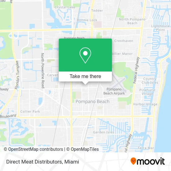 Direct Meat Distributors map