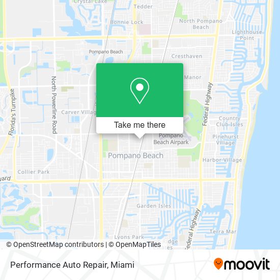 Performance Auto Repair map