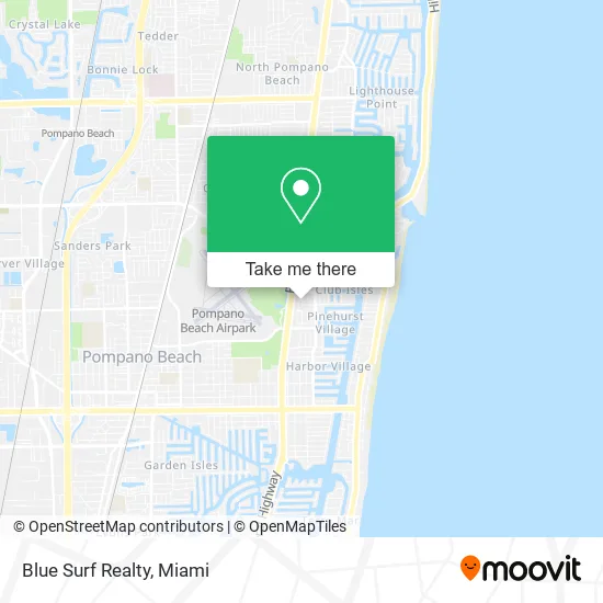 Blue Surf Realty map