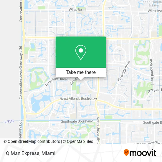 Mapa de Q Man Express