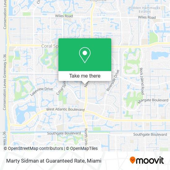 Mapa de Marty Sidman at Guaranteed Rate
