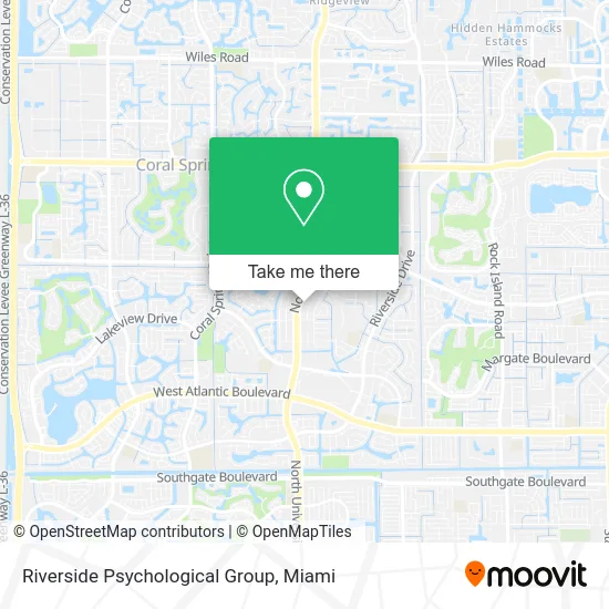 Riverside Psychological Group map