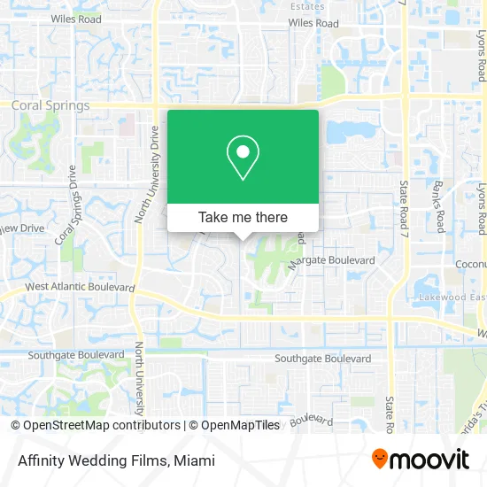 Mapa de Affinity Wedding Films