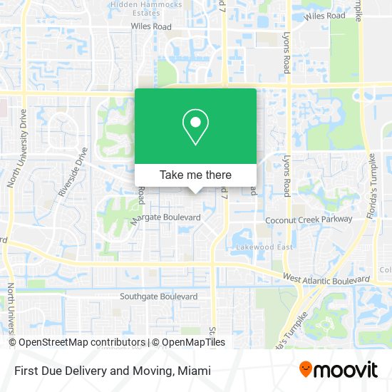 First Due Delivery and Moving map