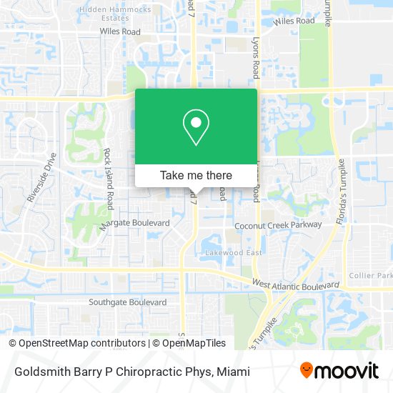Mapa de Goldsmith Barry P Chiropractic Phys