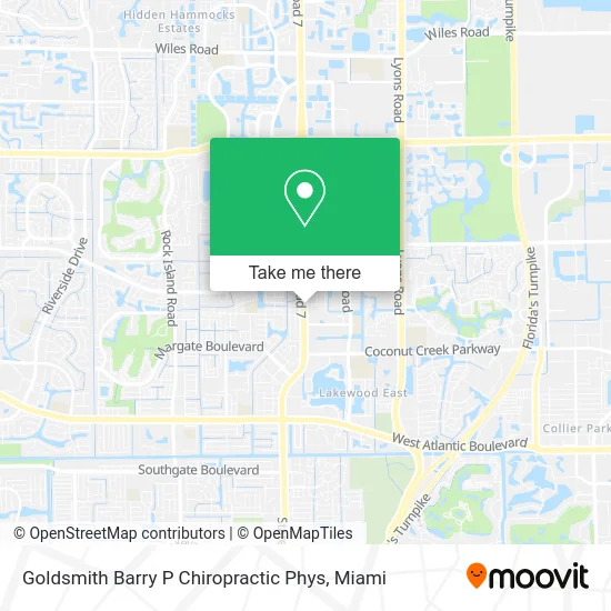 Goldsmith Barry P Chiropractic Phys map