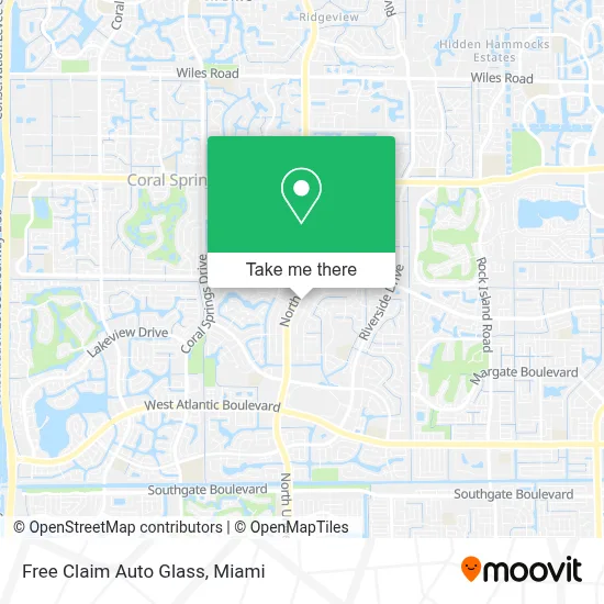 Free Claim Auto Glass map