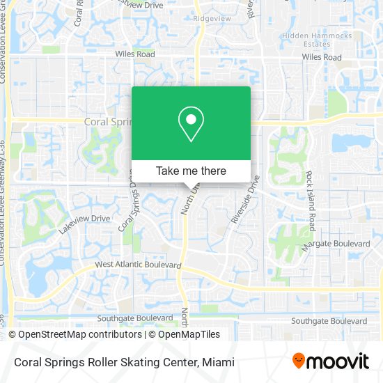 Coral Springs Roller Skating Center map