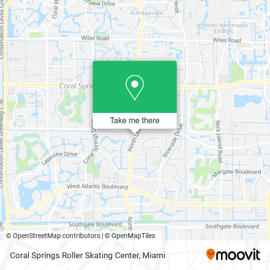 Mapa de Coral Springs Roller Skating Center