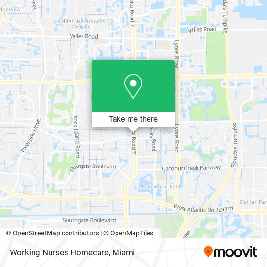 Working Nurses Homecare map
