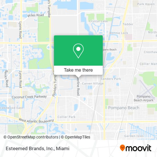 Mapa de Esteemed Brands, Inc.