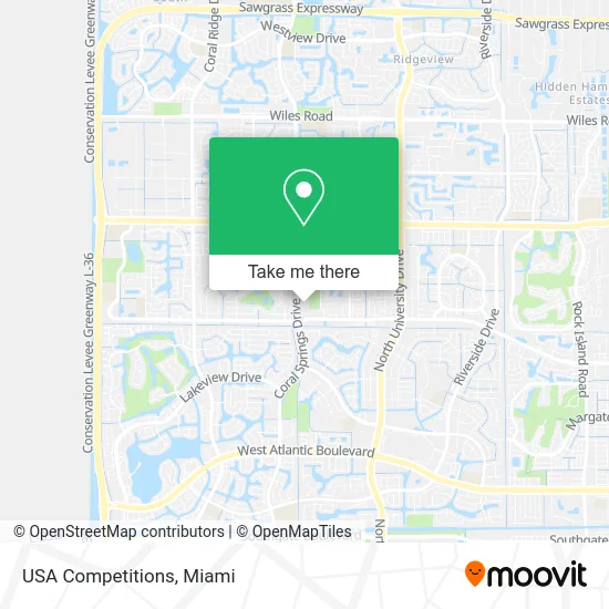 USA Competitions map