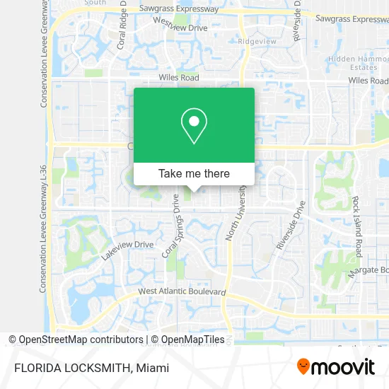 FLORIDA LOCKSMITH map