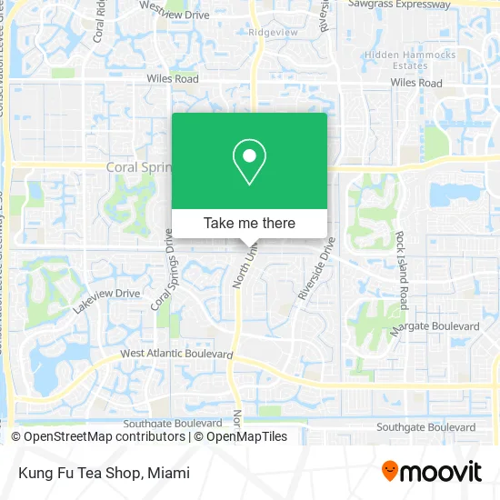 Mapa de Kung Fu Tea Shop