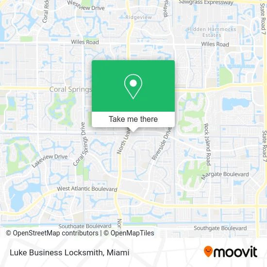Luke Business Locksmith map