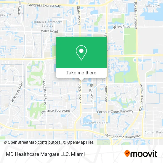 MD Healthcare Margate LLC map