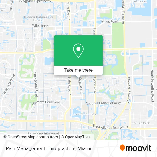 Pain Management Chiropractors map