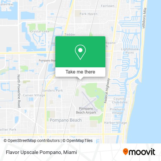 Flavor Upscale Pompano map