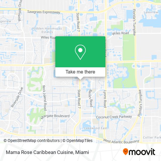 Mama Rose Caribbean Cuisine map