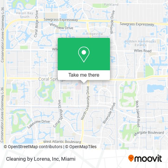 Mapa de Cleaning by Lorena, Inc