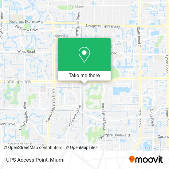 UPS Access Point map