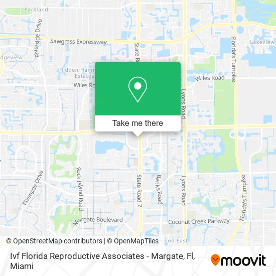Ivf Florida Reproductive Associates - Margate, Fl map