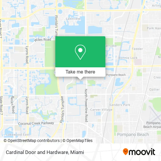 Mapa de Cardinal Door and Hardware