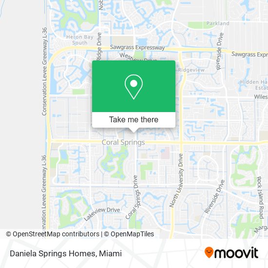 Daniela Springs Homes map