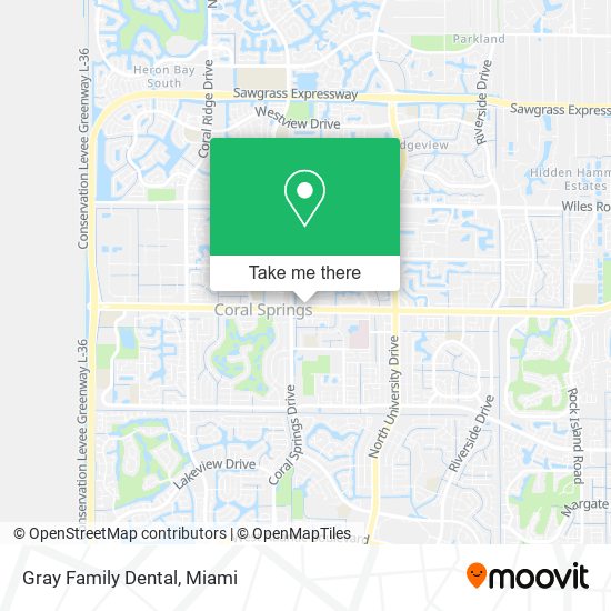 Mapa de Gray Family Dental