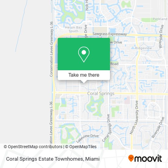 Coral Springs Estate Townhomes map