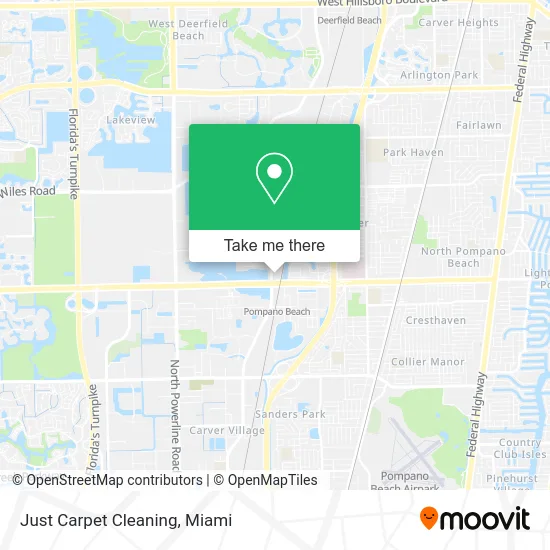 Just Carpet Cleaning map