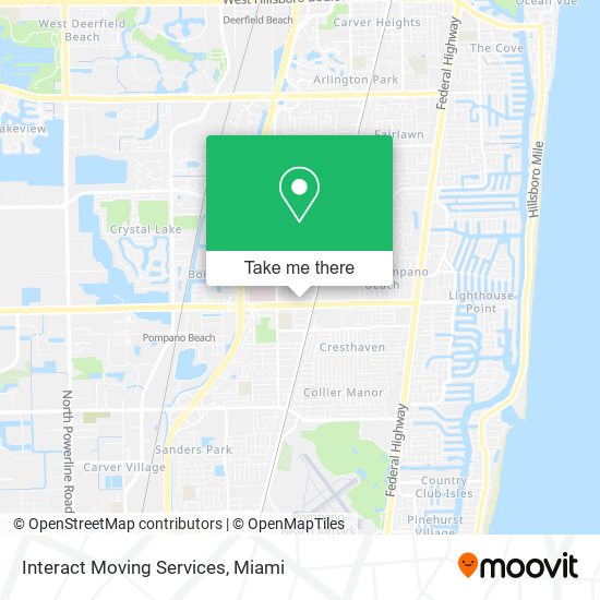 Mapa de Interact Moving Services