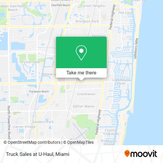 Mapa de Truck Sales at U-Haul