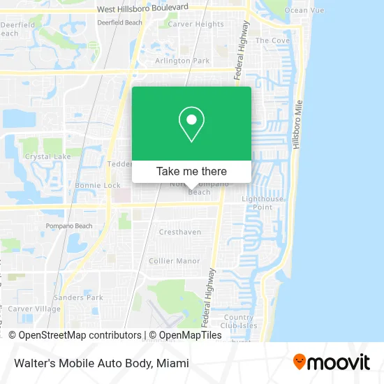 Walter's Mobile Auto Body map